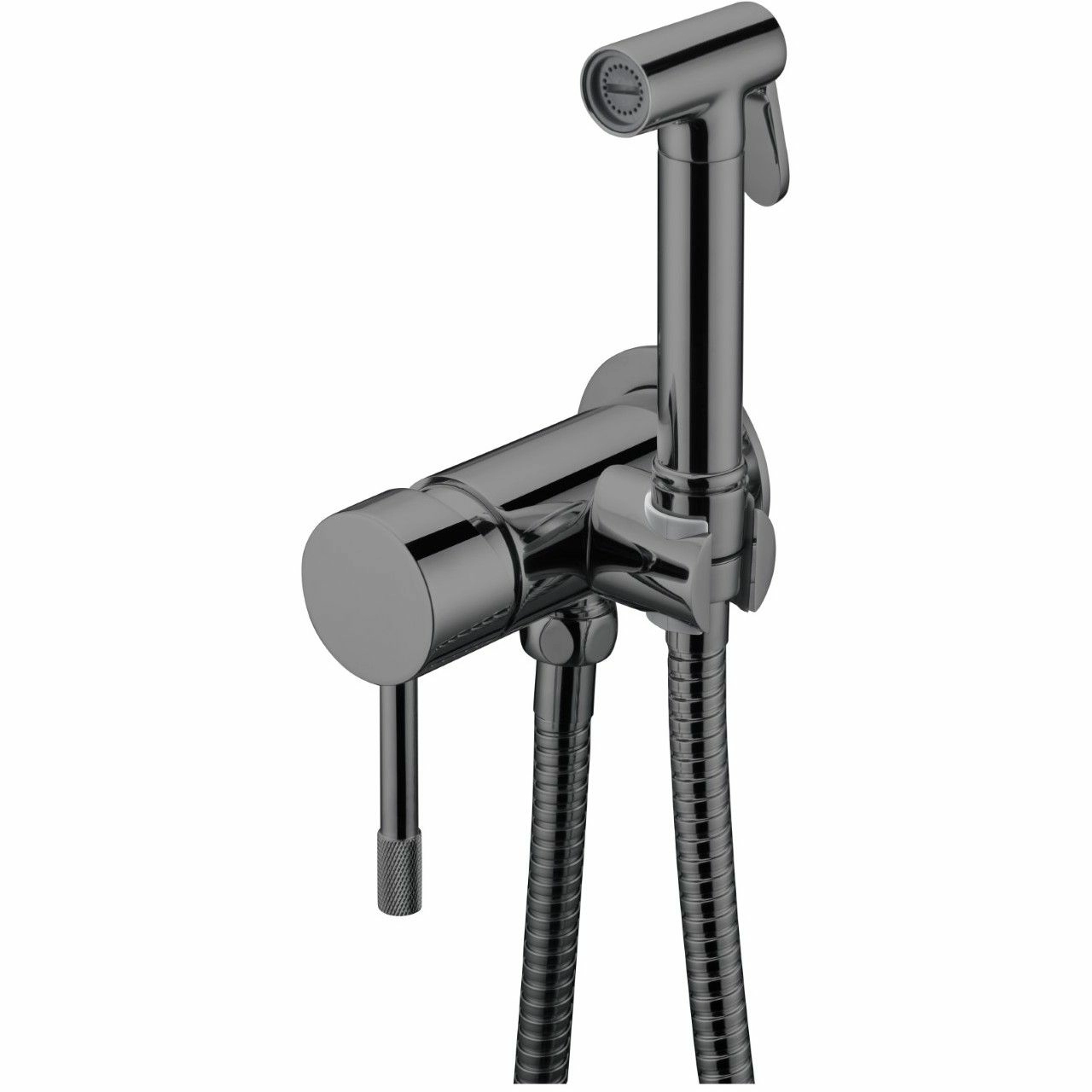 Смеситель гигиенический Boheme Uno Shine Gun Metall, 467-SGM