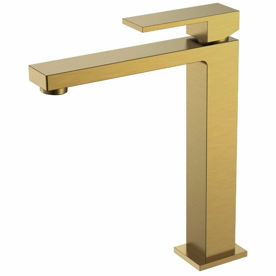 Смеситель для умывальника Boheme Qubic Bronze, 472-BR