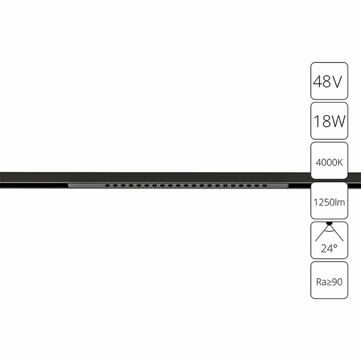 Магнитный трековый светильник Arte Lamp Optima, A7267PL-1BK