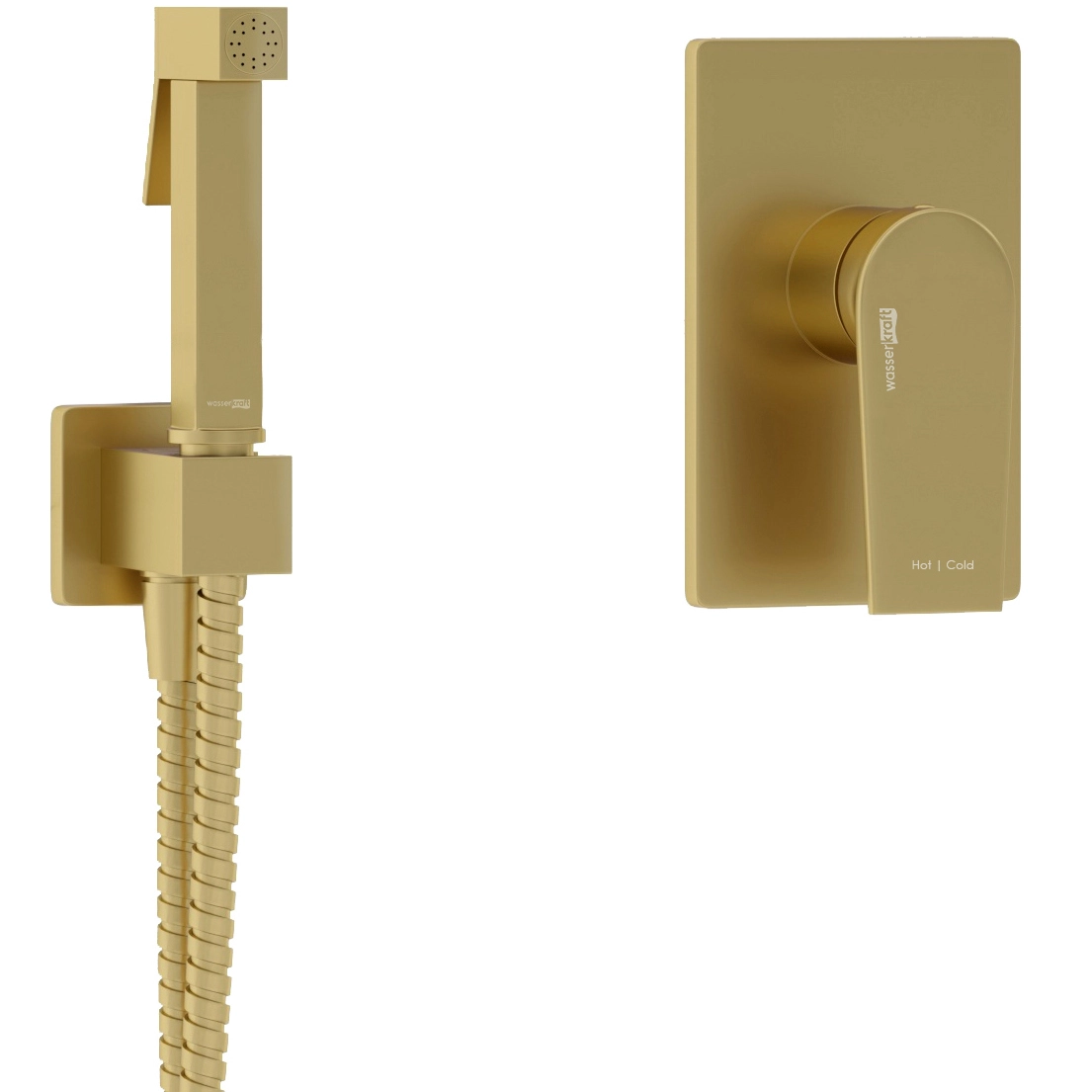 Встраиваемый комплект для биде со шлангом WasserKRAFT Aish, А55094