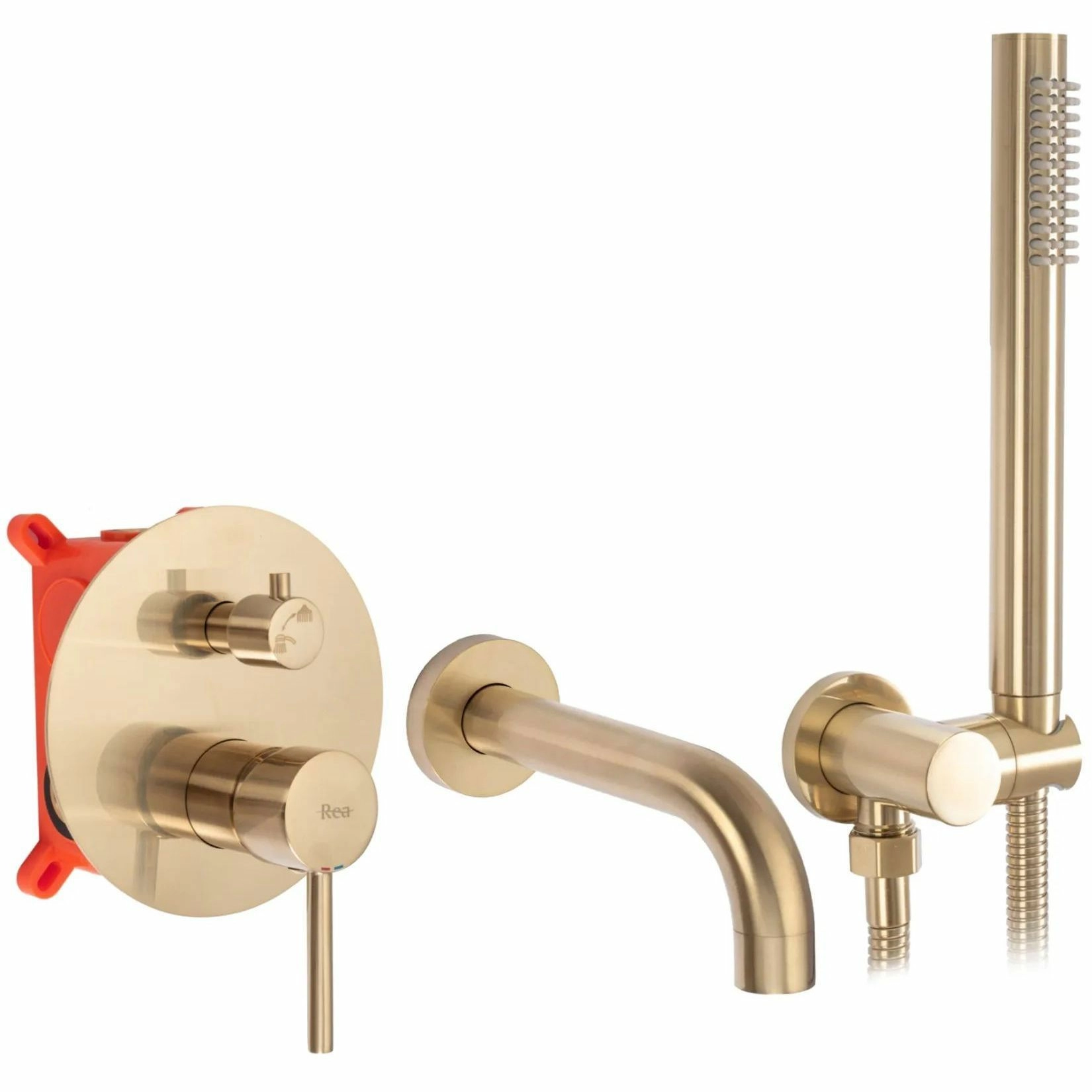 Смеситель для ванны Rea Lungo Matt Gold, REA-B7503