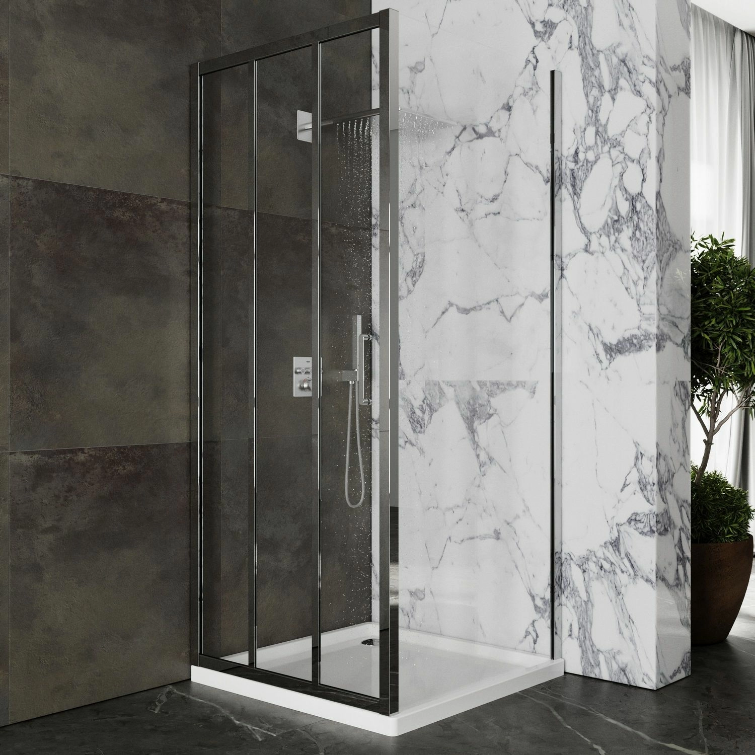 Душевой уголок Roxen Prima 90x90, 55030-90