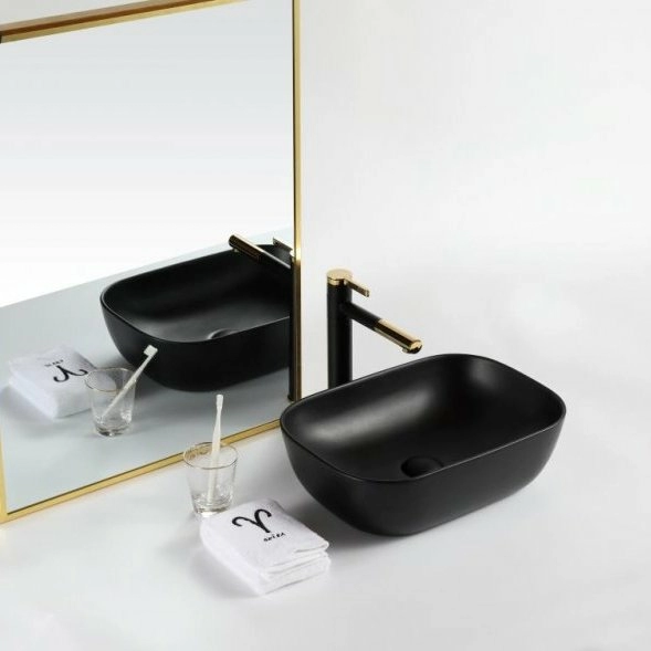 Раковина керамическая накладная Belbagno 50x40, BB1302-H301