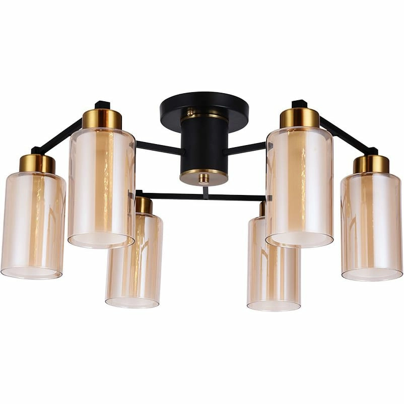 Потолочная люстра Arte Lamp Leo, A7027PL-6BK
