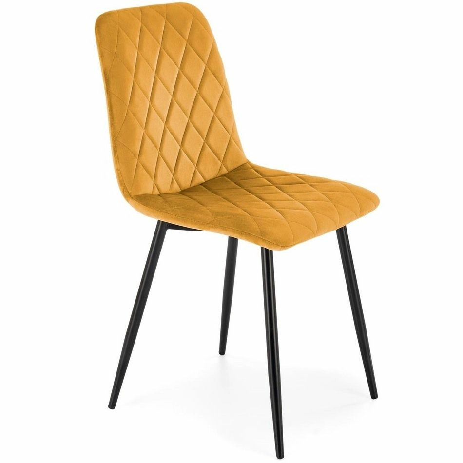 Стул Halmar K525 горчичный/черный, V-CH-K/525-KR-MUSZTARDOWY