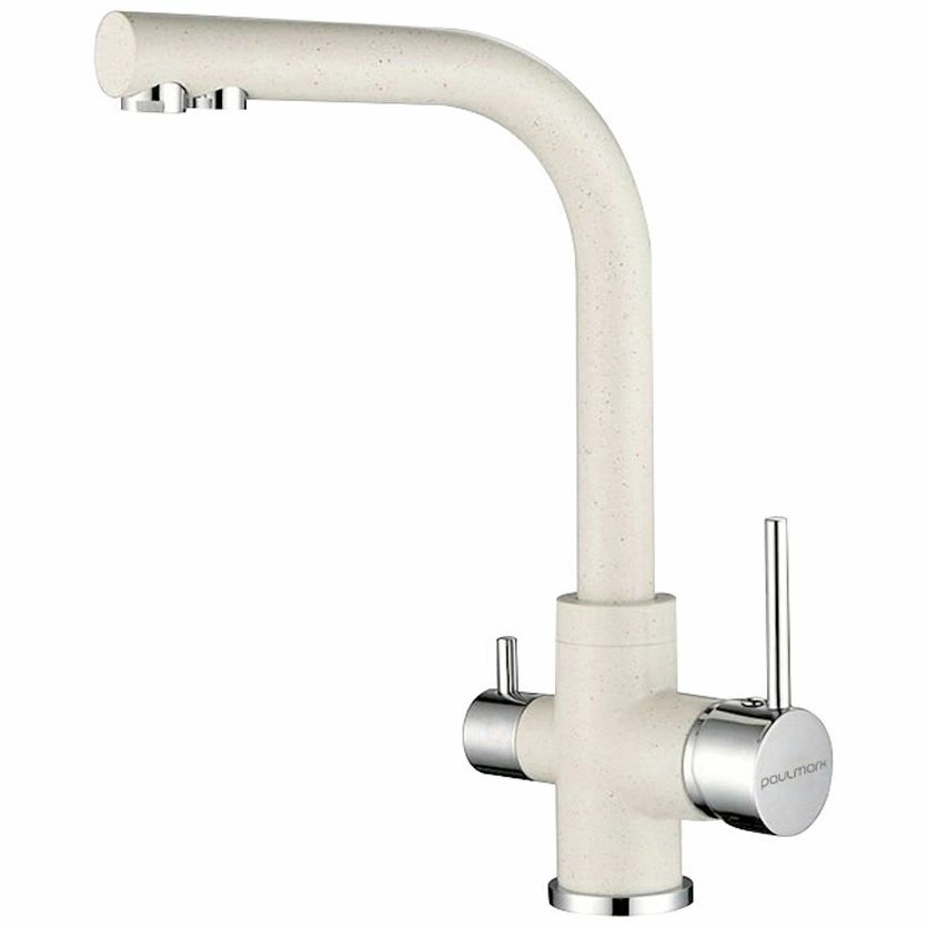 Смеситель для кухни Paulmark Essen белый, Es213011-331