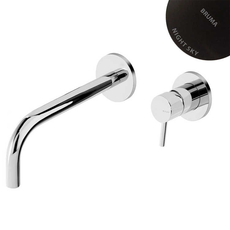 Смеситель для раковины на 2 отверстия настенный Bruma Lusitano 107 850 1NS Night Sky, 1078501NS