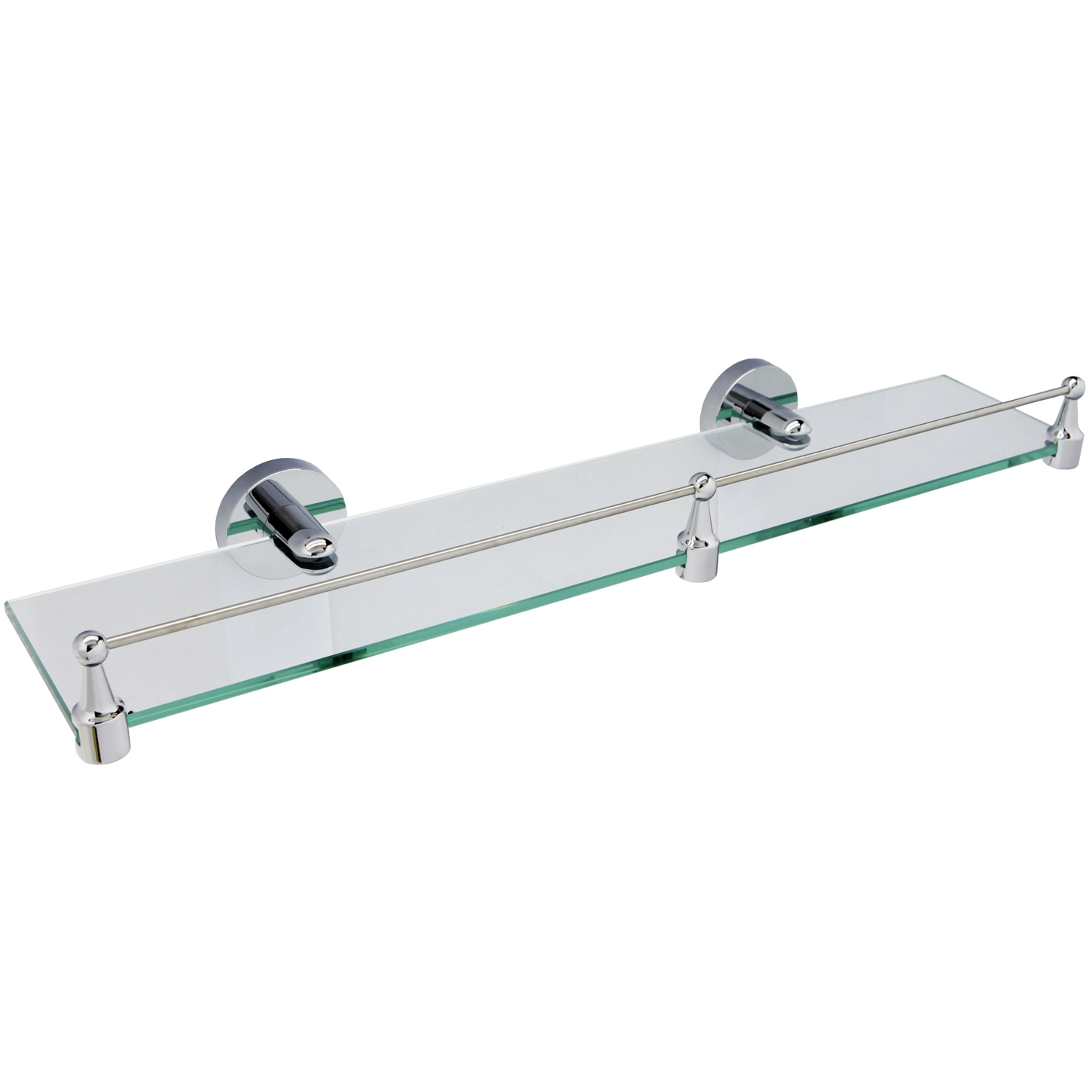 Полка стеклянная с бортиком WasserKRAFT Rhein, K-6244