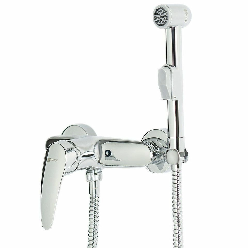 Смеситель настенный с гигиеническим душем Lemark Linara, LM0418C