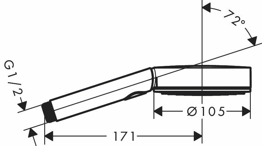 Ручной душ Hansgrohe Pulsify Select S 105 3jet Activation, 24100670