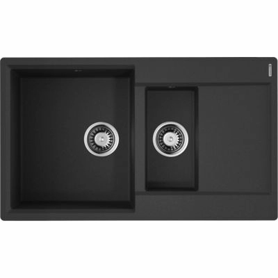 Кухонная мойка Omoikiri Daisen 86-2-BL (черный), 4993477
