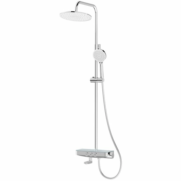 Душевая система с тропическим душем Iddis Shelfy, SHESBBTi06