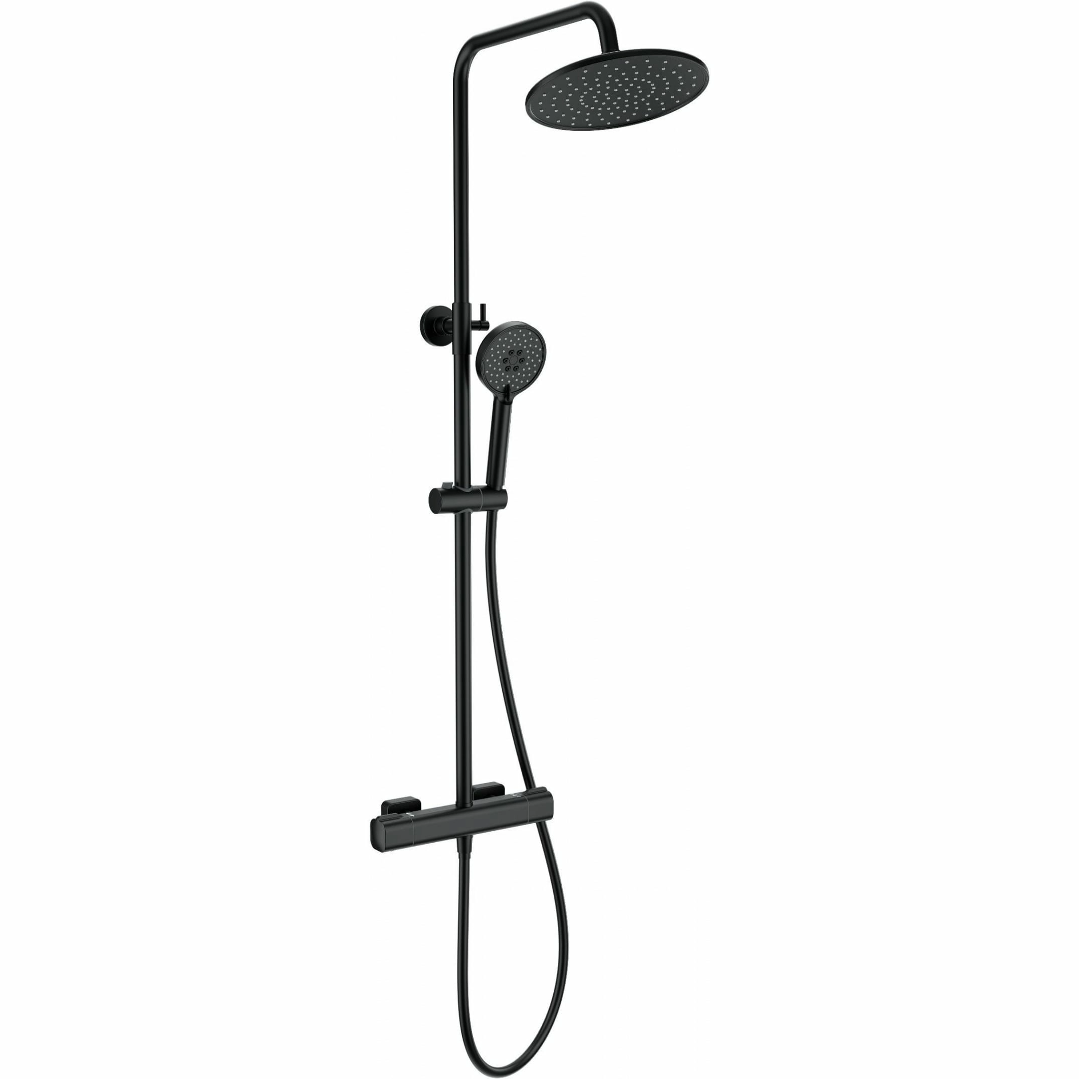 Душевая система с термостатом Wonzon & Woghand черный матовый, WW-B3051-A-MB