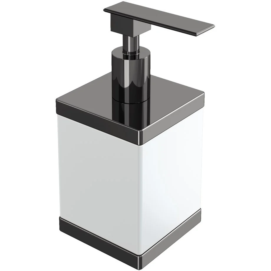 Диспенсер настольный Boheme Qubic Shine Gun Metall, 10969-SGM