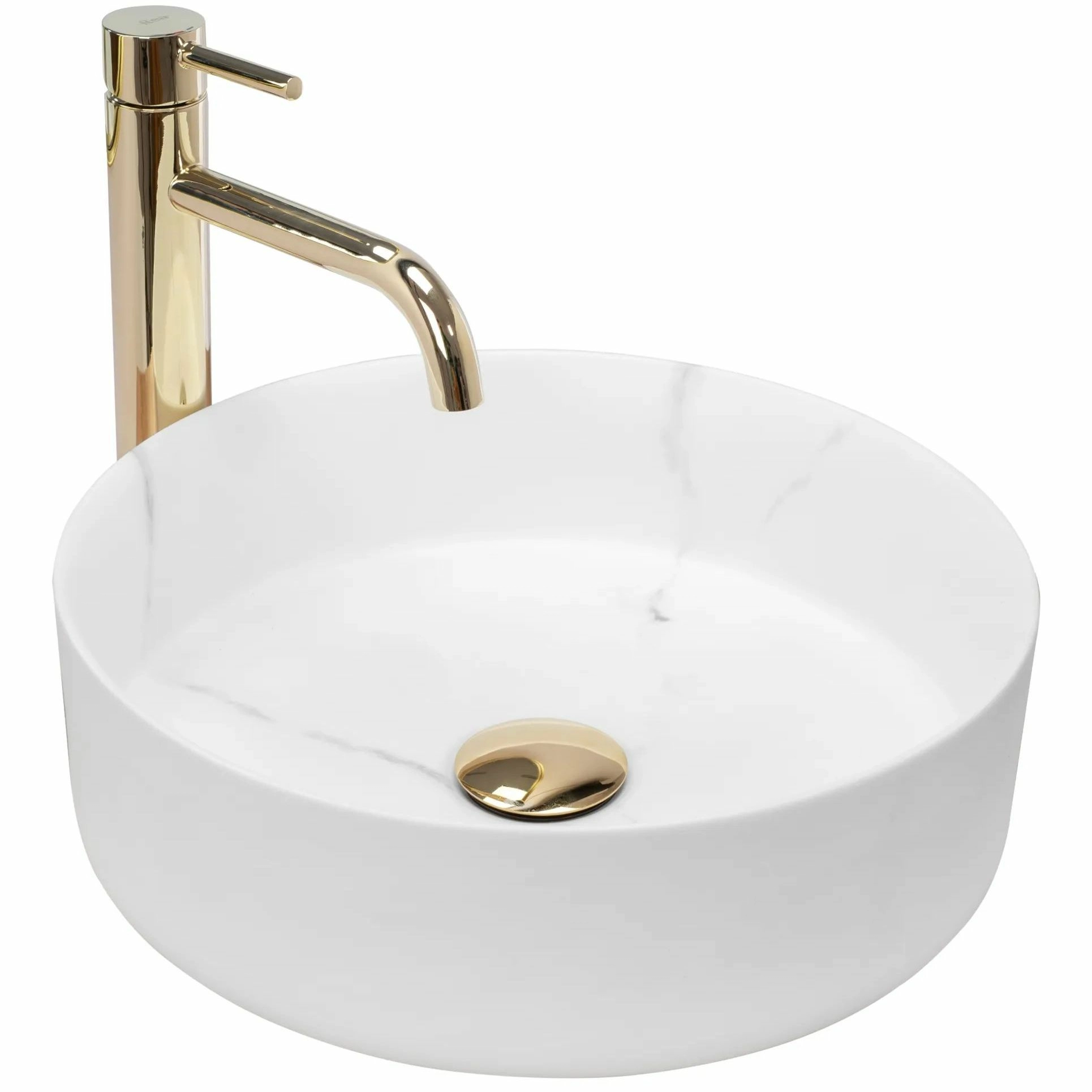 Умывальник Rea Sami Marble Matt 36x36, REA-U8703