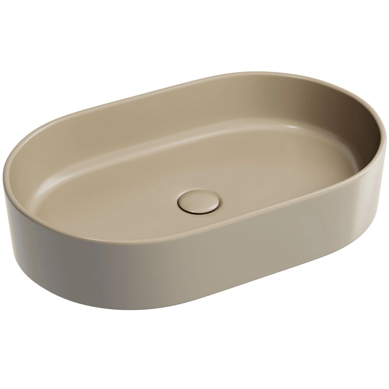 Умывальник чаша накладная овальная CeramicaNova Element 60.8x38.5, CN6048MC