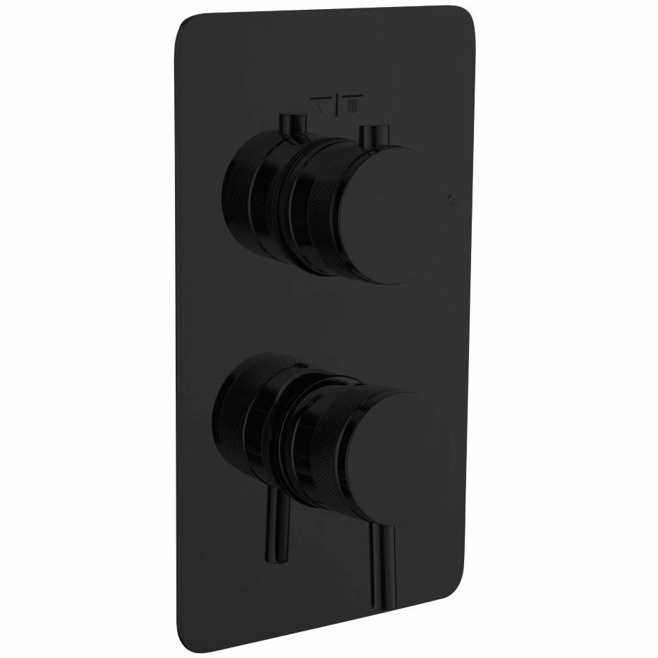 Смеситель встроенный 2 выхода Boheme Cell Black Matt, 135-2-B