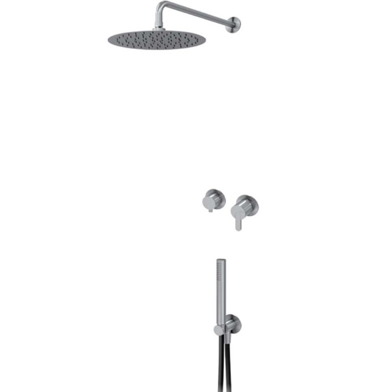 Душевой набор скрытого монтажа Bruma X-Alpha 186 360 0IS Satin Stainless Steel, 1863600IS