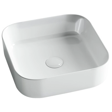 Умывальник чаша накладная квадратная CeramicaNova Element 38.5x38.5, CN6012