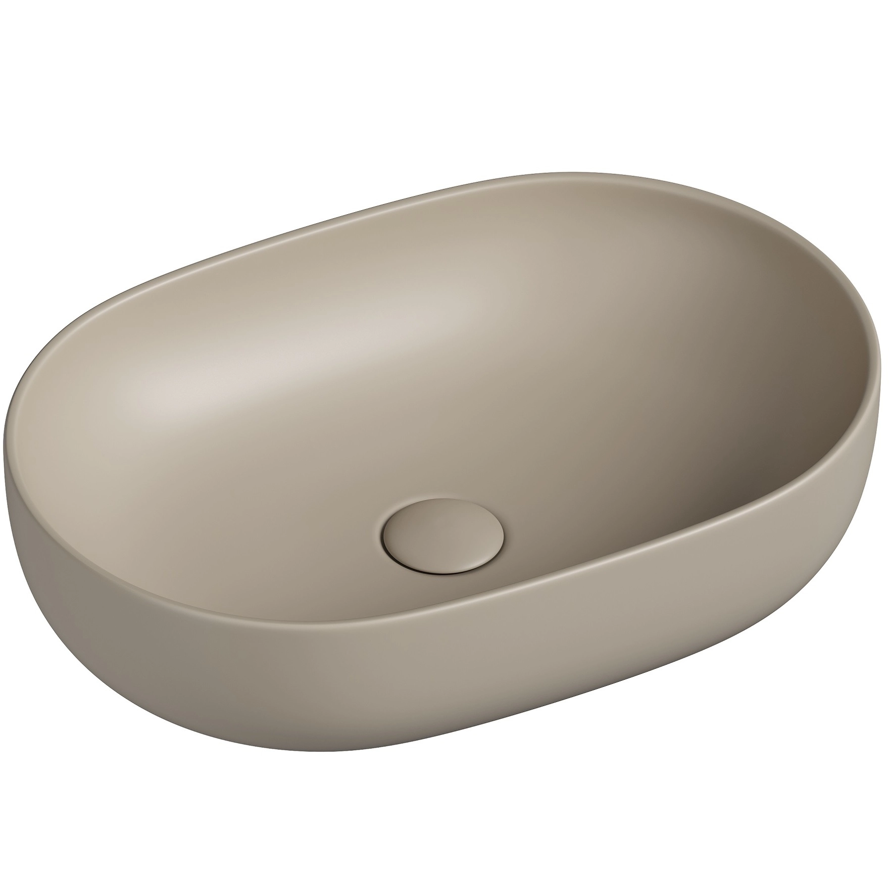 Умывальник чаша накладная овальная CeramicaNova Element 60x41.5, CN6047MC