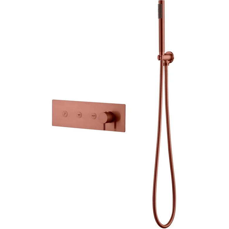 Смеситель Boheme Fusion с ручным душем на 3 источника Bronze Brushed, 130-SYS-BRB