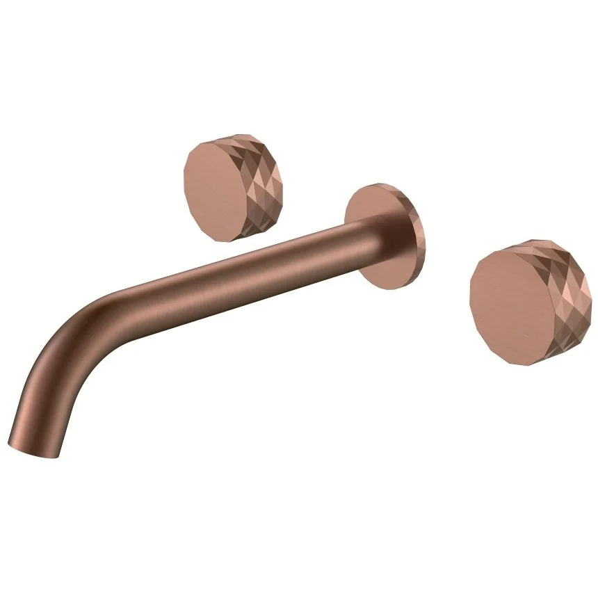 Смеситель из стены на 3 отверстия Boheme Stick Diamond Bronze Brushed, 152-2-BRB.1