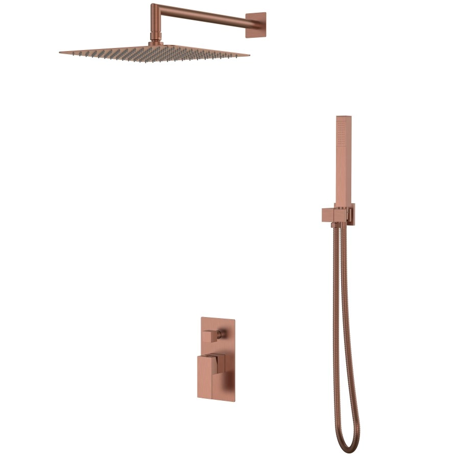 Душевая система Boheme Qubic Bronze Brushed, 474-3-BRB