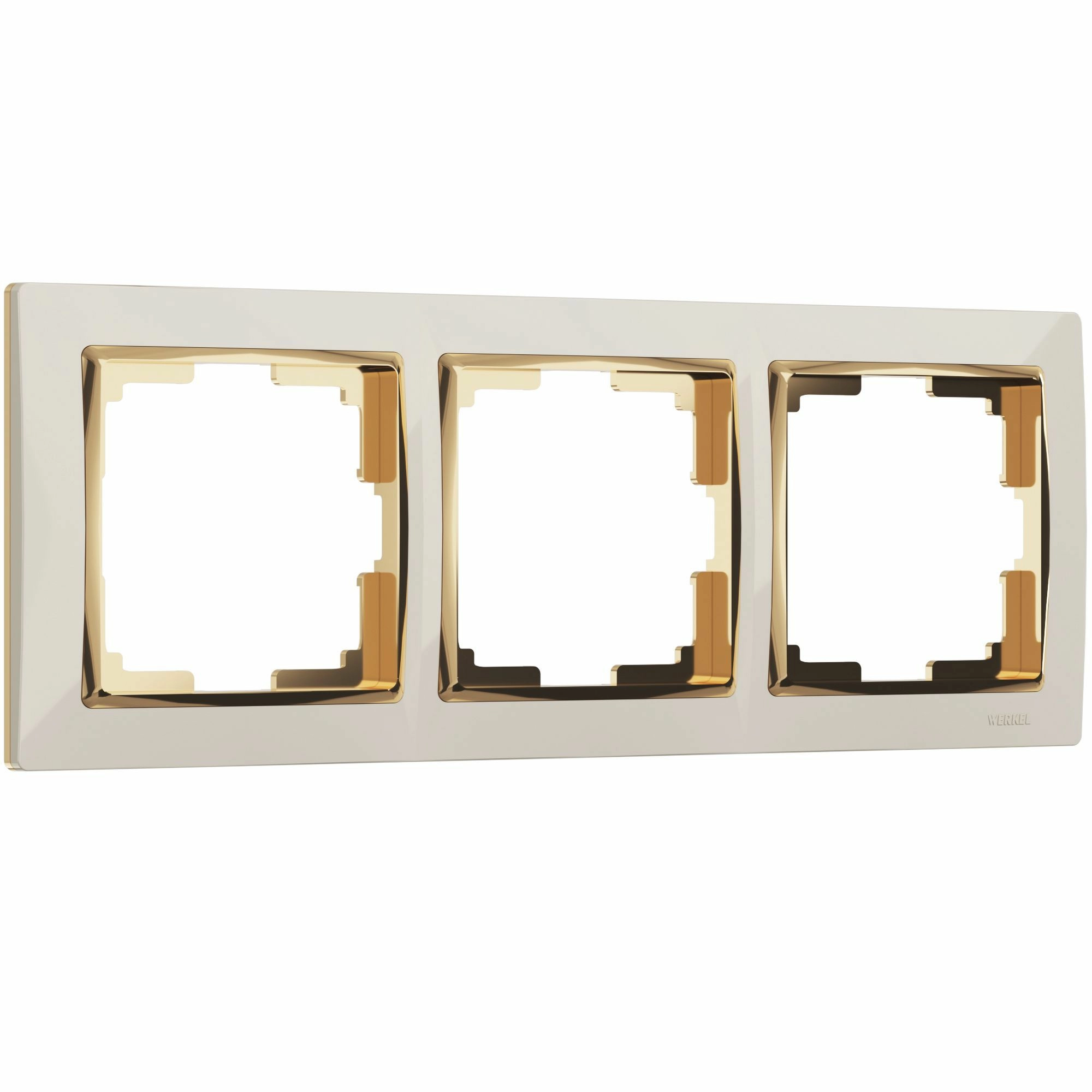 Рамка на 3 поста Werkel Snabb W0031932 (слоновая кость/золото)