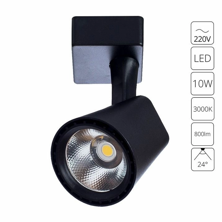 Трековый светильник Arte Lamp Amico, A1811PL-1BK