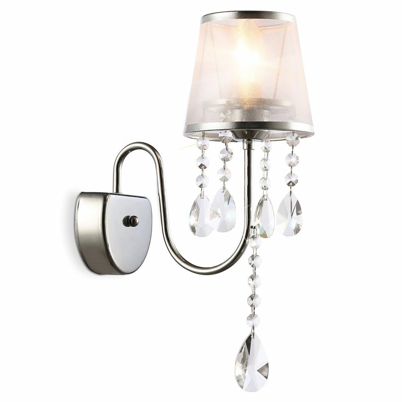 Настенный светильник с абажуром и хрусталем Ambrella Traditional, TR4595