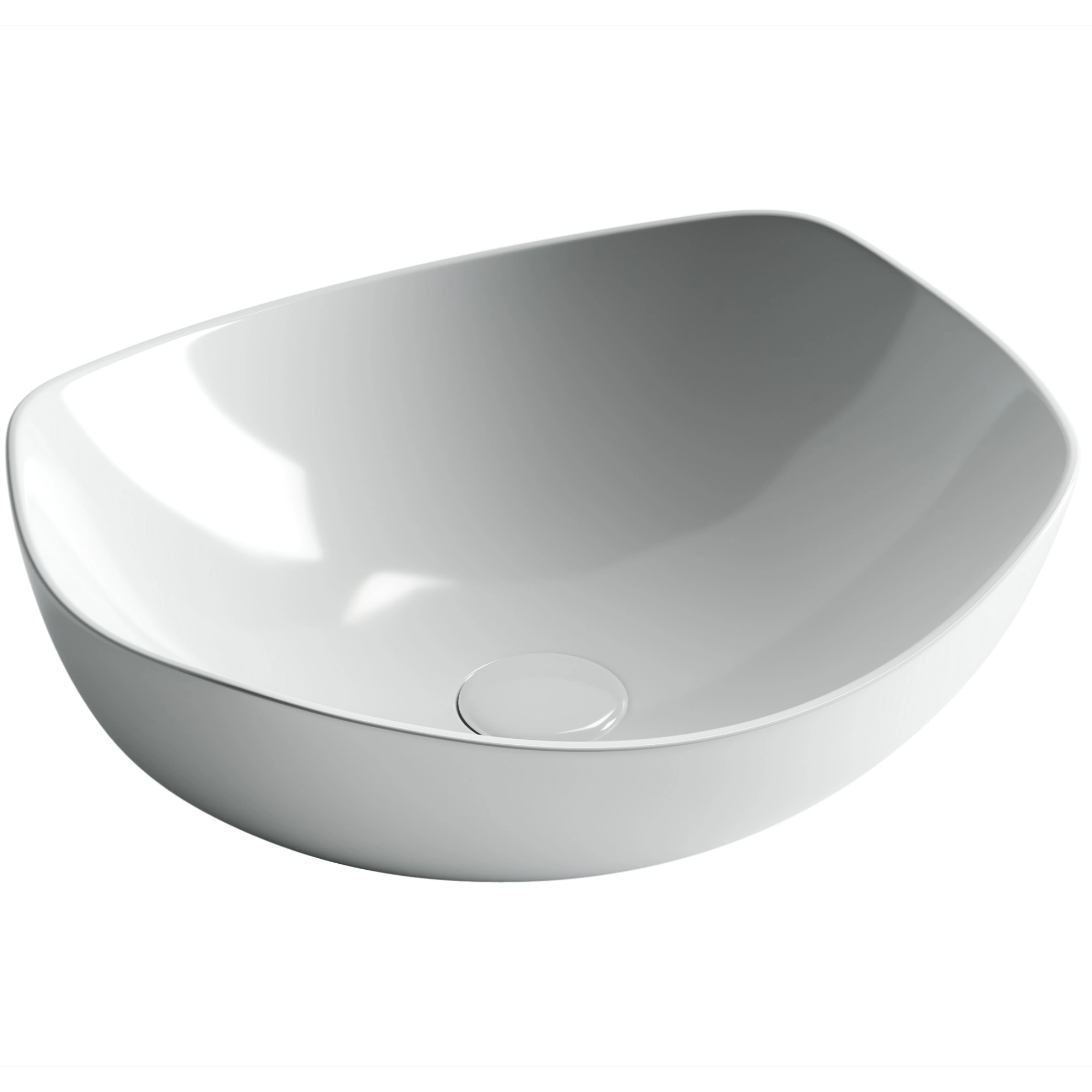 Умывальник чаша накладная овальная CeramicaNova Element 42x38.5, CN5017