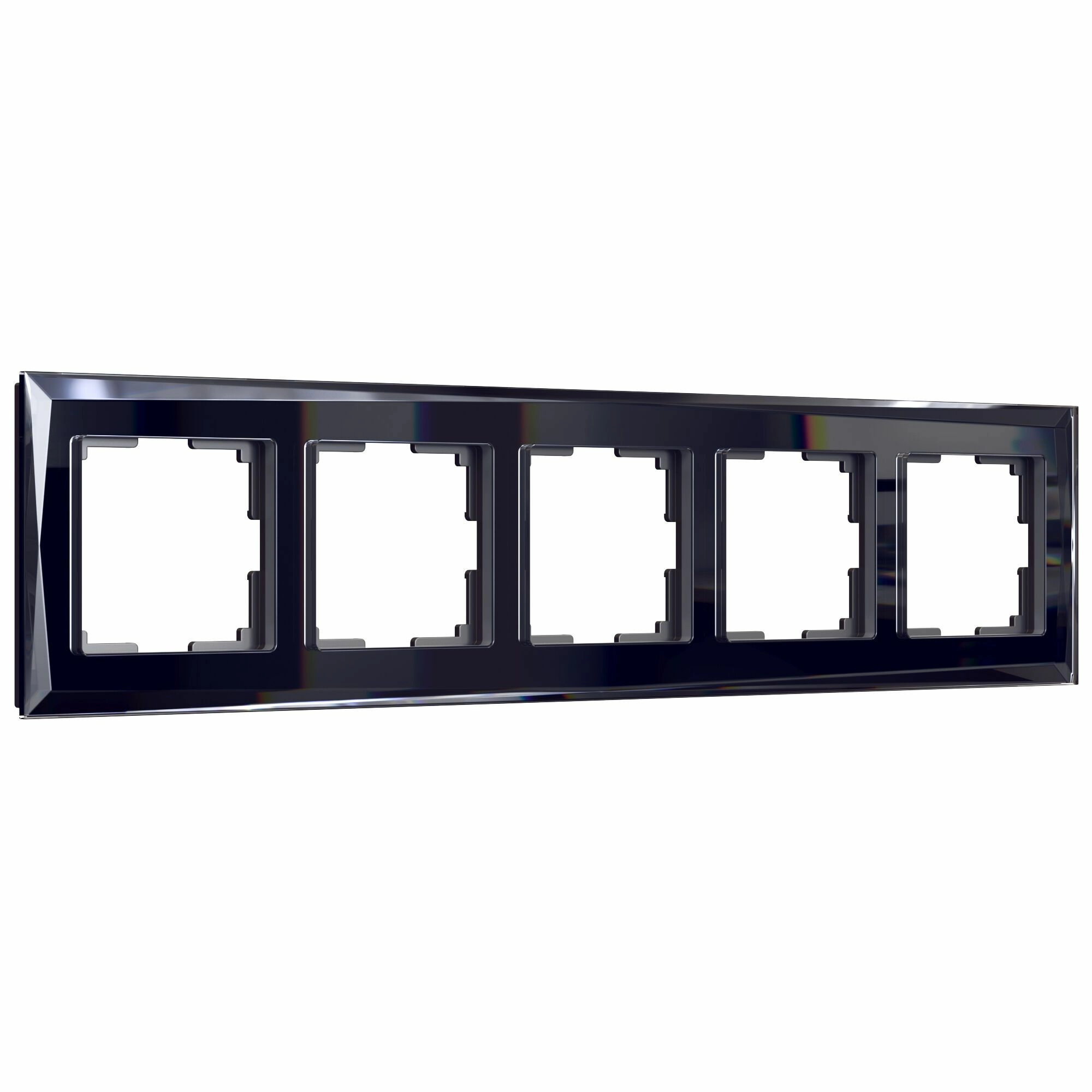Рамка на 5 постов Werkel Diamant W0051208 (черный)