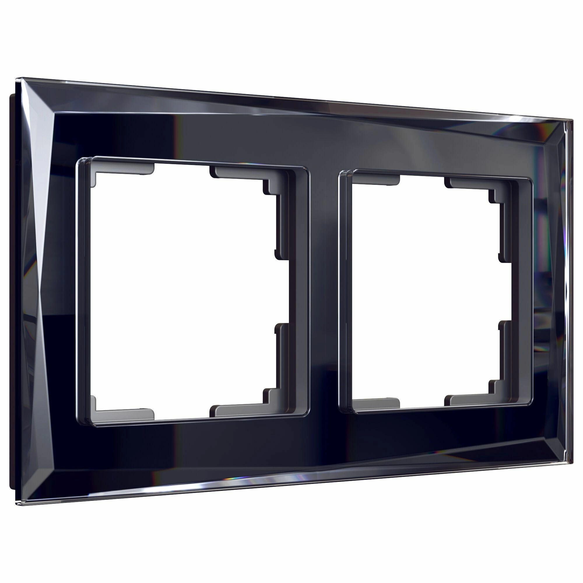 Рамка на 2 поста Werkel Diamant W0021208 (черный)