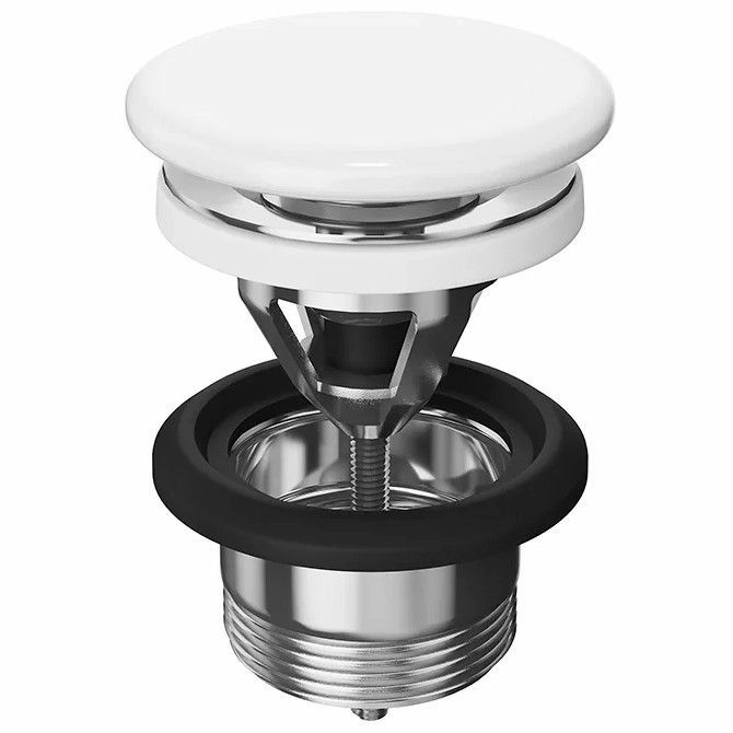 Донный клапан с керамической крышкой Kerama Marazzi, DRR.2\WHT