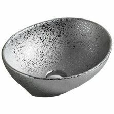 Накладной умывальник Mexen Elza 40.5x33 серебро, 21014052