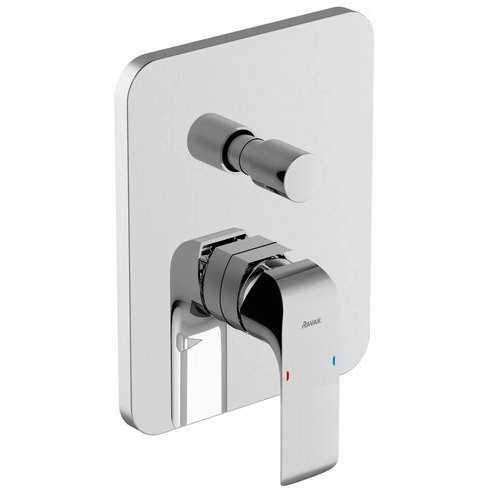 Смеситель настенный с переключателем Ravak Flat FL 065.00, X070123