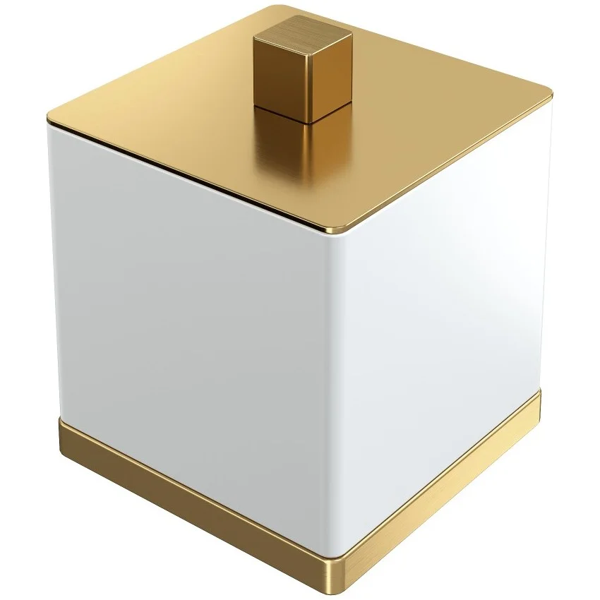 Стакан для ватных дисков Boheme Qubic Matt Gold, 10964-MG