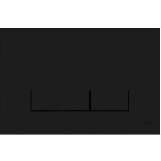 Кнопка смыва механическая OLI Narrow OLIpure черная Soft-Touch, 148303