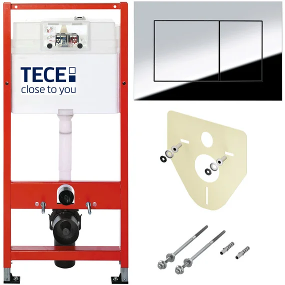 Комплект инсталляции Tece TECEbase 4 в 1 с панелью смыва ТЕСЕnow, 9400412