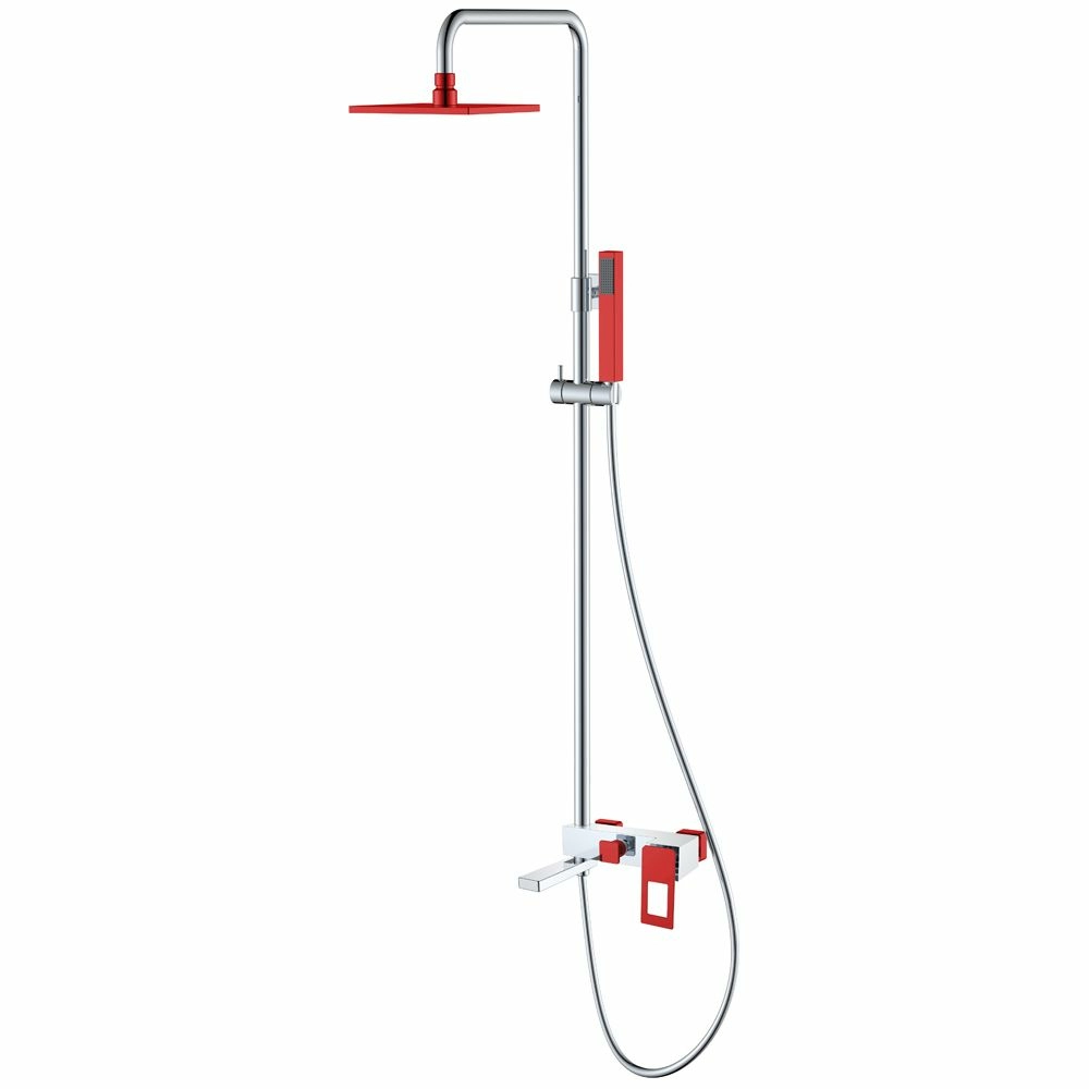 Стойка для душа Boheme Q Chrome/Red, 148-CRR