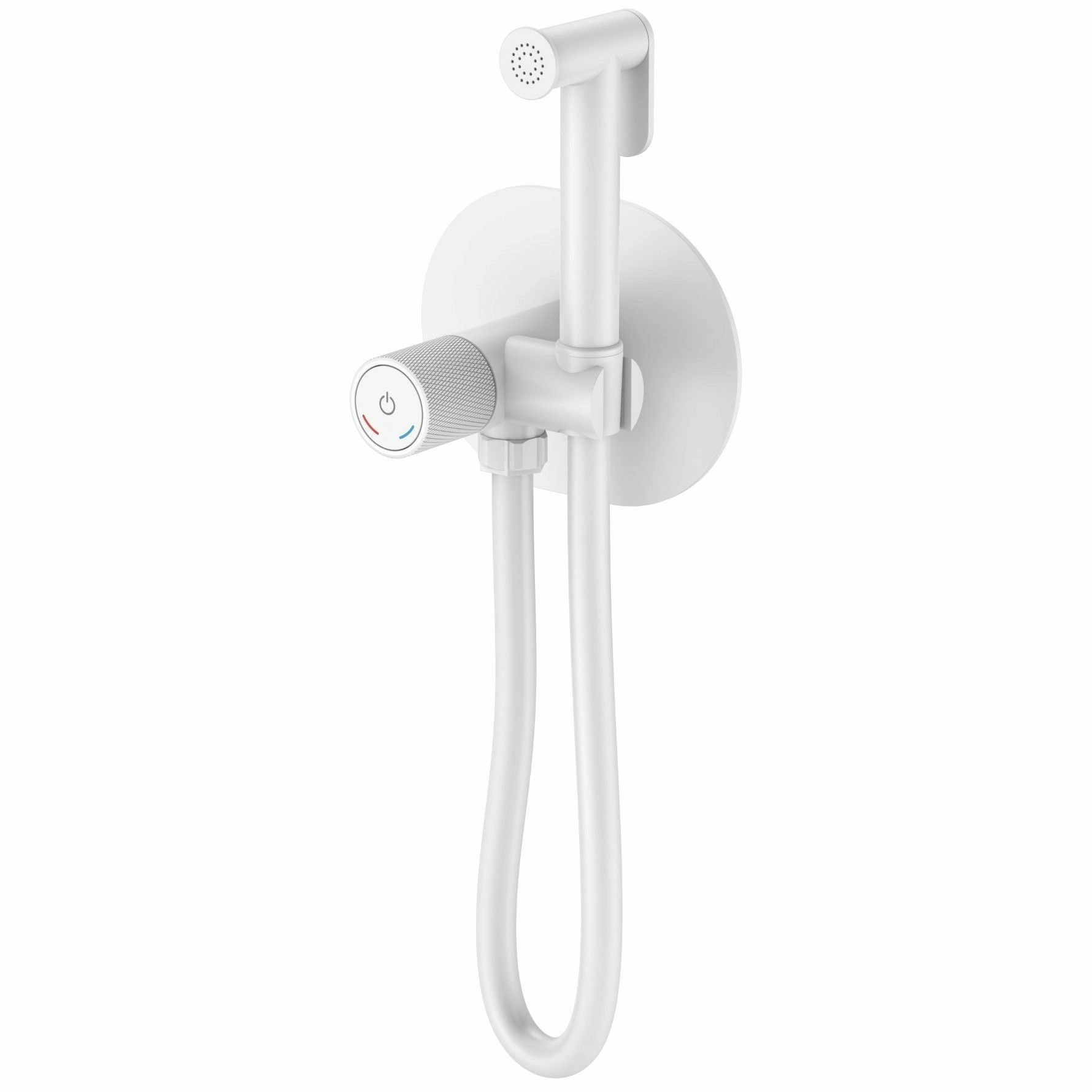 Смеситель гигиенический Boheme Tech Matt White, 157-MW