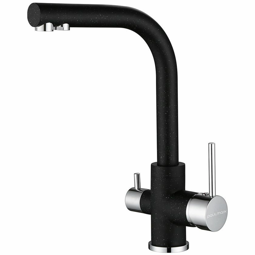 Смеситель для кухни Paulmark Essen черный, Es213011-308