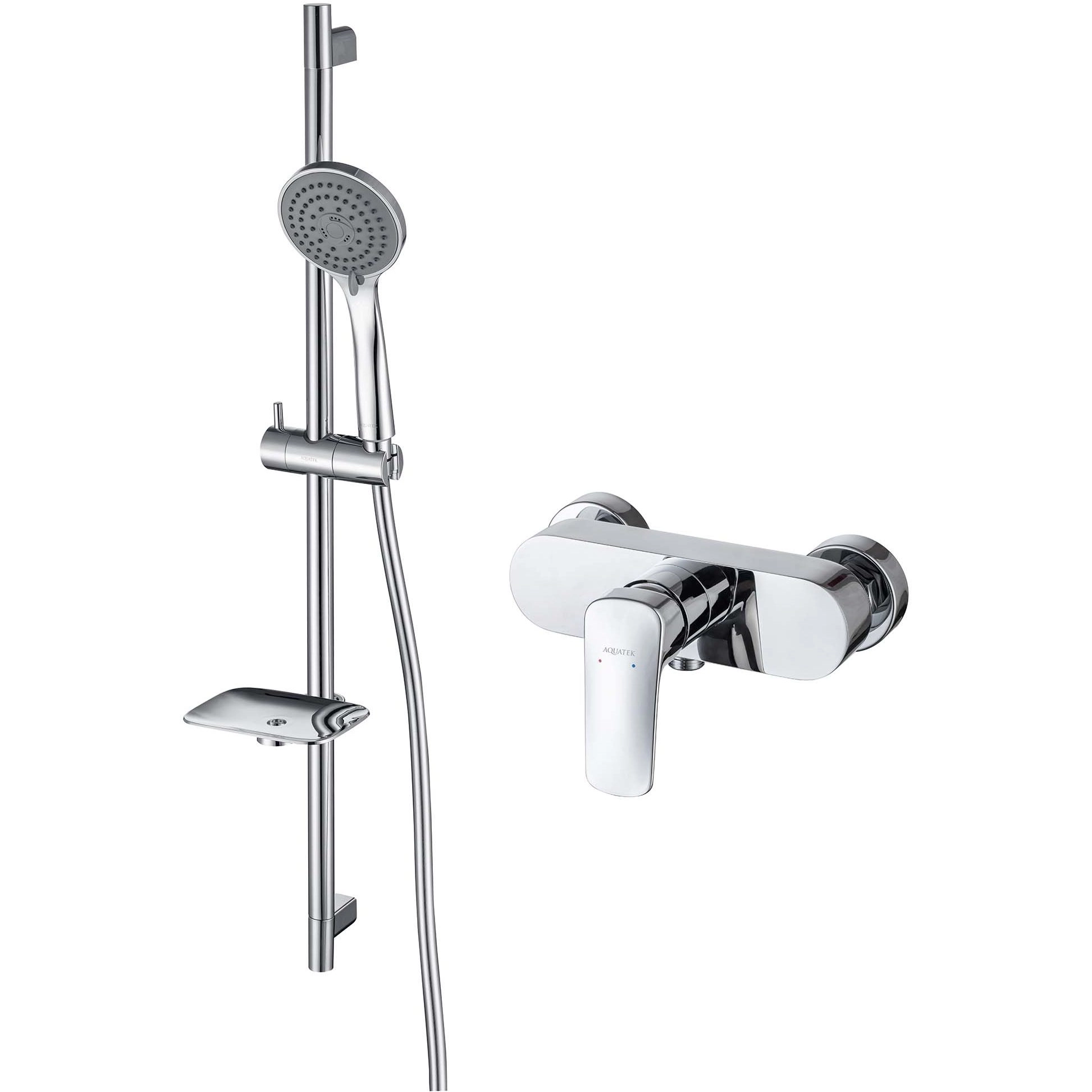 Комплект для душа Aquatek Вега 2 в 1, AQ1032CR