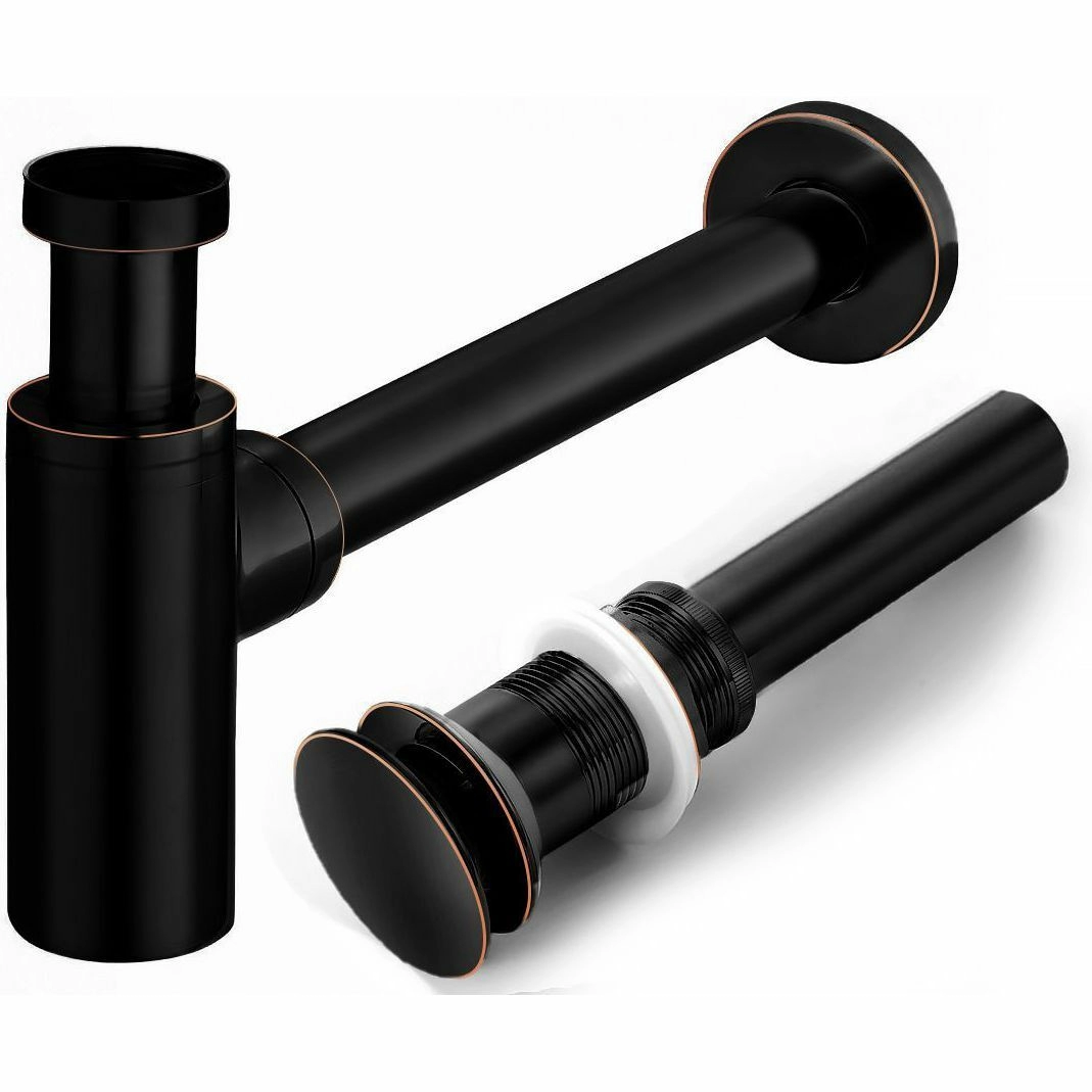 Сифон с донным клапаном Rea Old Black, REA-A8536