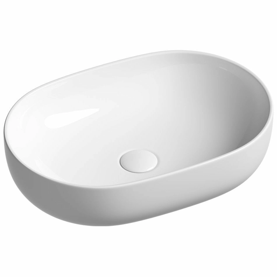 Умывальник чаша накладная овальная CeramicaNova Element 60x41.5, CN6047