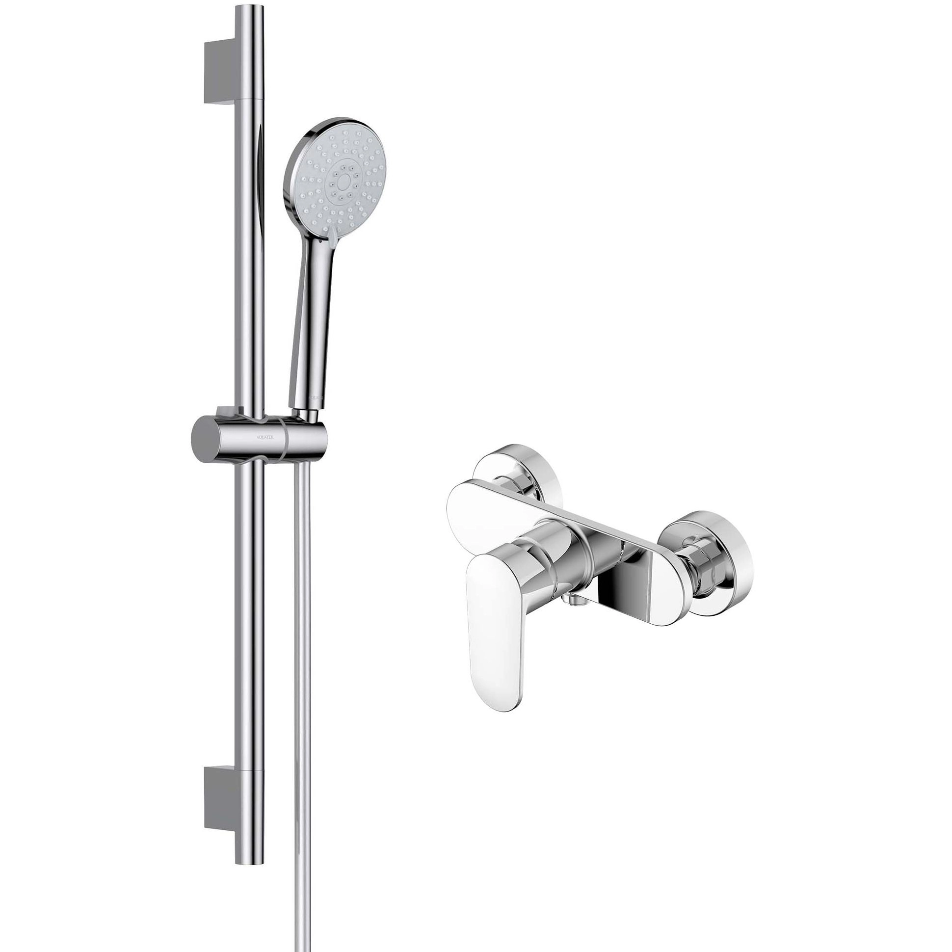 Комплект для душа Aquatek Ника 2 в 1, AQ1832CR