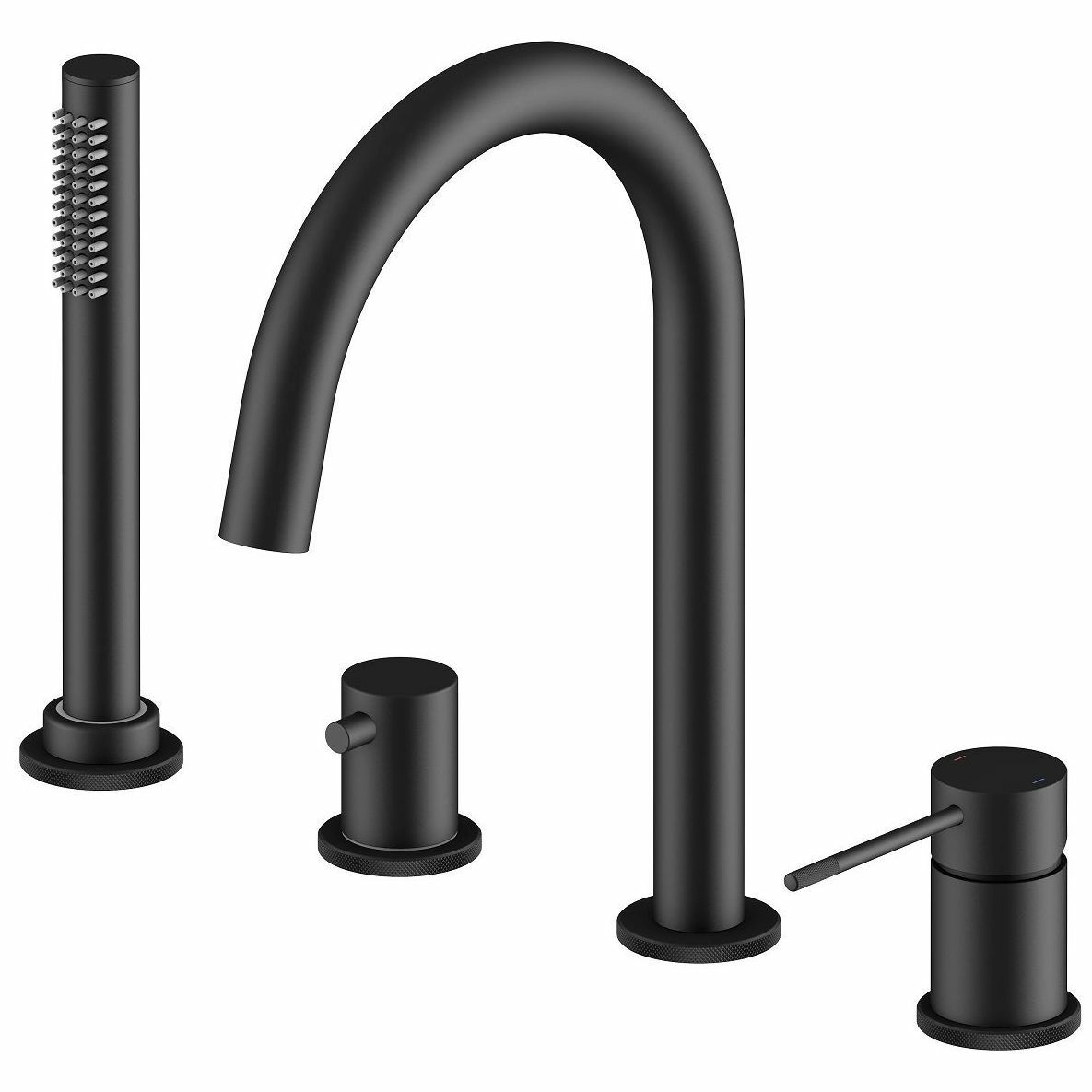 Смеситель для ванны с душем врезной Timo Saona Black, 2320/03Y