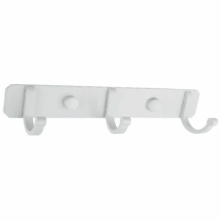 Планка с 3 неподвижными крючками (белый) Ledeme L5516W-3