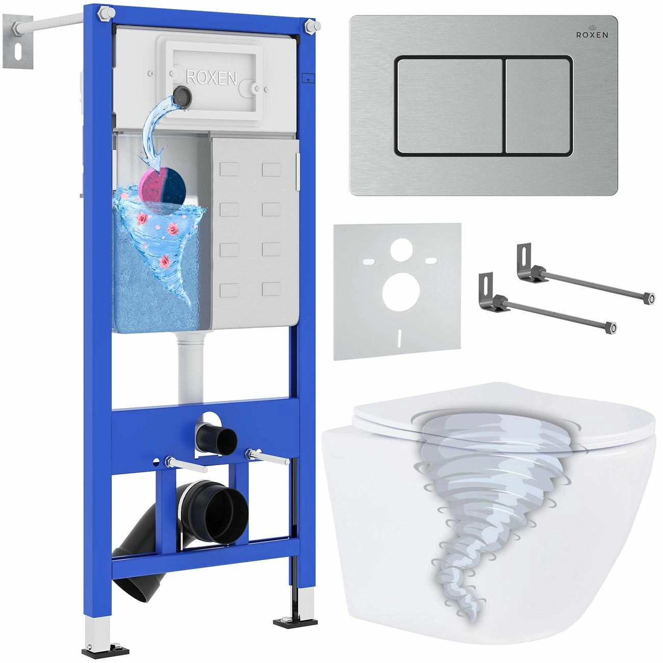 Комплект 6 в 1 Roxen StounFix Dual Fresh, 968430