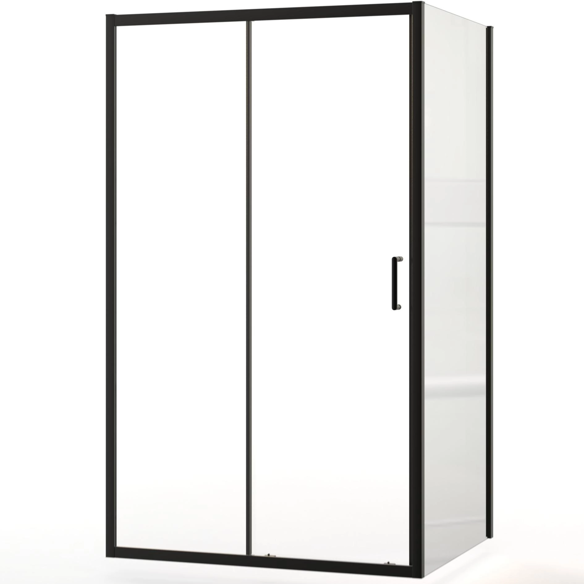 Душевое ограждение прямоугольное Aquabath Atlas 120x80, AB-11C-1280-2000-BK